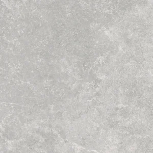 Missouri Grey matt porcelain tile with mottled light grey stone-effect surface
