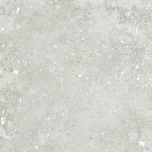 Grey matt stone-effect porcelain tile with white flecked aggregate texture