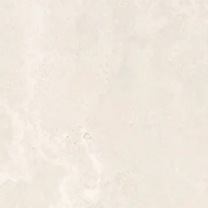 Square off-white porcelain tile with faint stone texture and subtle mottled finish
