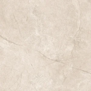 Light cream matt porcelain tile with bold grey fissure lines and rough stone texture