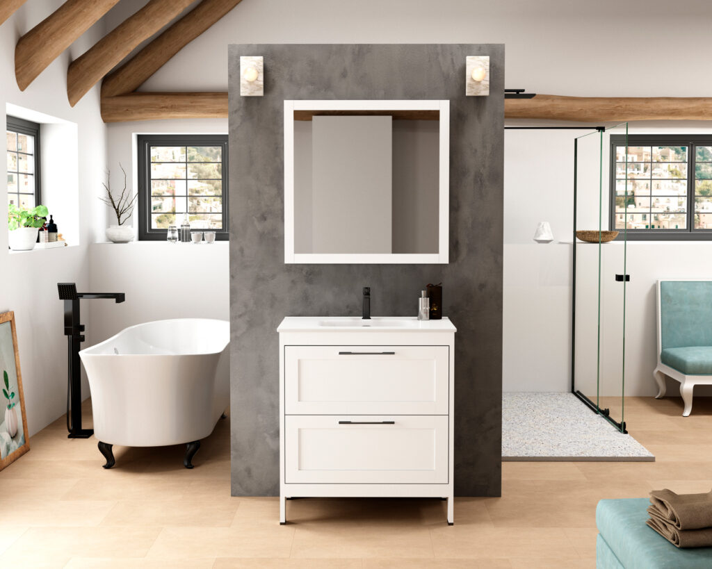 Toscana 800mm Wall Hung Vanity Unit