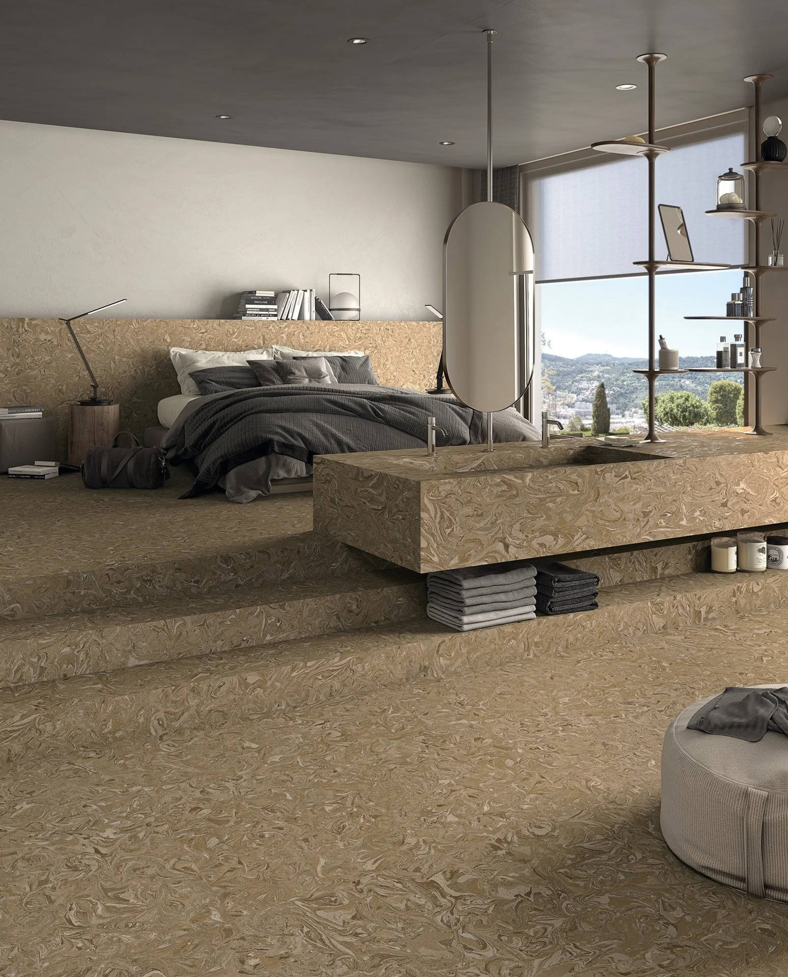 Vortice Panna Decorative Wall & Floor Tile - tile detail view, Newlook Dublin